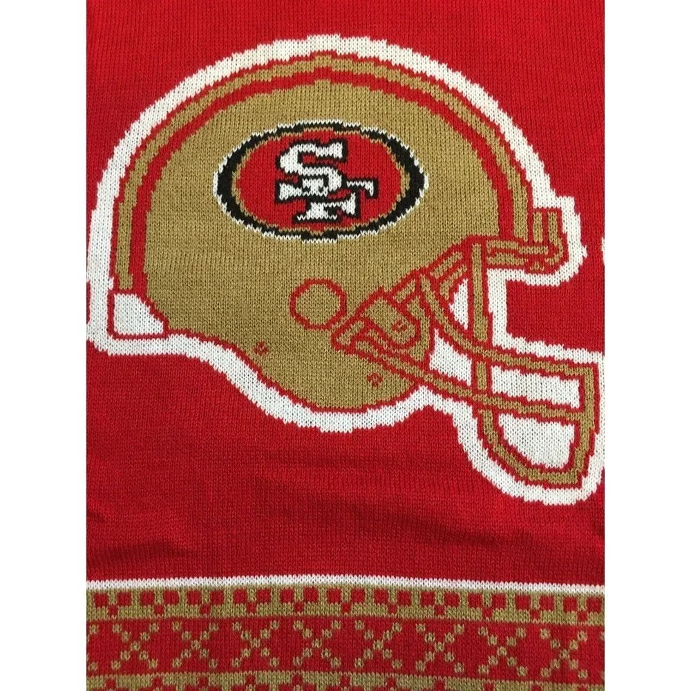 San Francisco 49ers Youth Boys L 14/16 Long Sleeve Hooded Sweatshirt Sweater - Picture 4 of 5